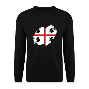 Sardinia Flag Sardinian Flag Sardegna Flag - Unisex Sweatshirt - black - Front - Alina (178cm) & Michal (187cm)