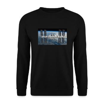 Chemise ISS - Sweat-shirt Unisexe - noir - Devant - Alina (178cm) & Michal (187cm)