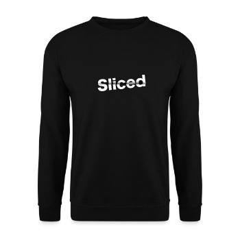en tranche - Sweat-shirt Unisexe - noir - Devant - Alina (178cm) & Michal (187cm)