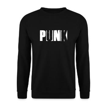 Punk - C'est ma musique! - Sweat-shirt Unisexe - noir - Devant - Alina (178cm) & Michal (187cm)