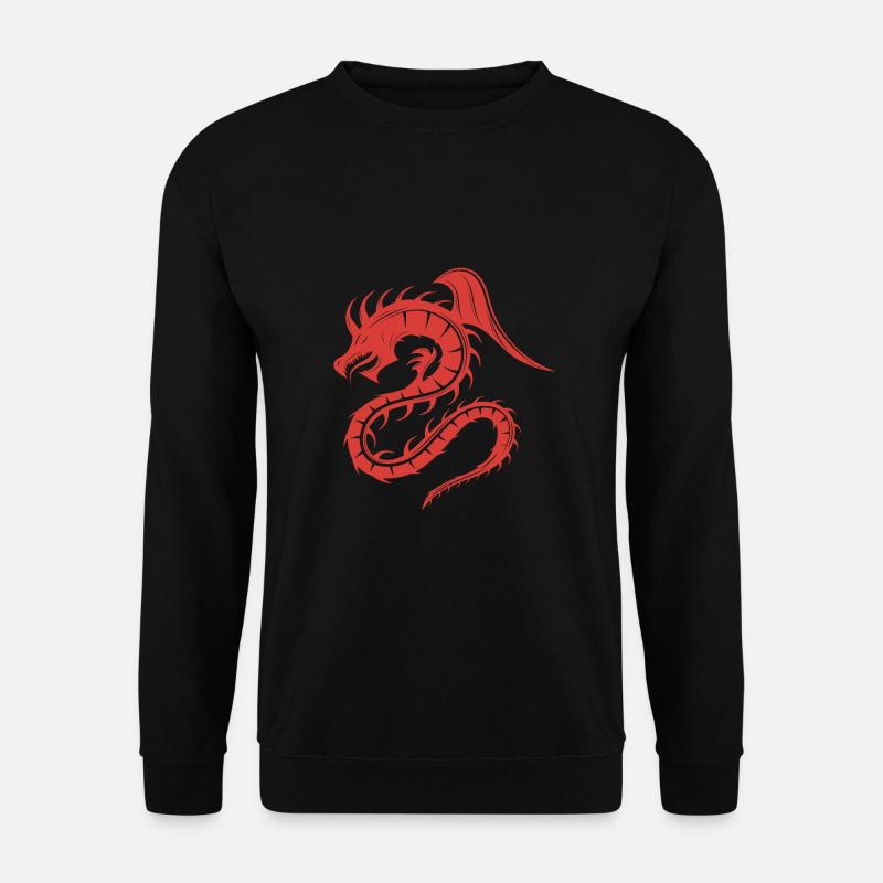 Chinesischer Drache - Unisex Pullover - Schwarz