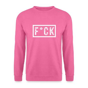 F * ck - Unisex Sweatshirt - pink - Front