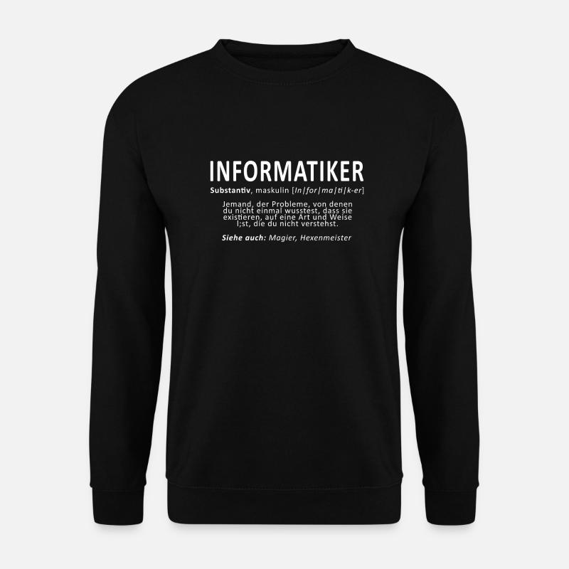 Informatiker PC Computer Internet Nerd Windows Lin - Unisex Pullover - Schwarz