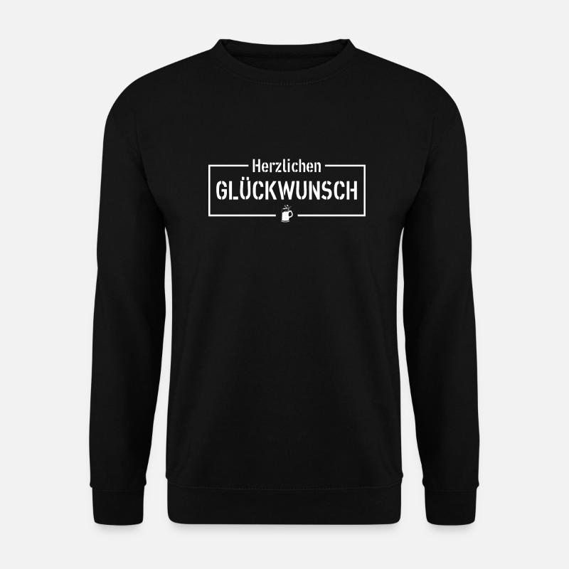 Herzlichen Glückwunsch - Unisex Pullover - Schwarz