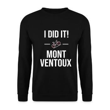 Cycling vélo Mont Ventoux - Sweat-shirt Unisexe - noir - Devant - Alina (178cm) & Michal (187cm)