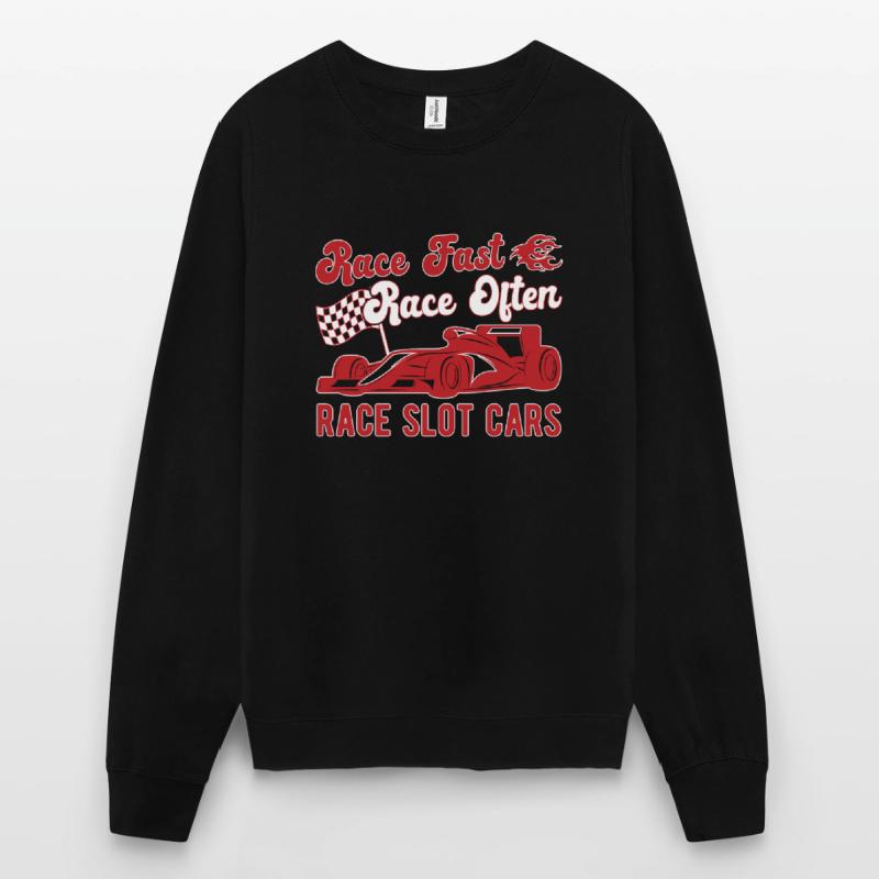 Course, course rapide, course souvent de voitures de course Sweat-shirt Unisexe