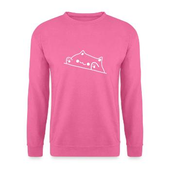 bongo cat - Unisex Pullover - Pink - Vorne