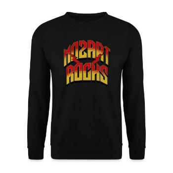 Mozart Rocks - Unisex Pullover - Schwarz - Vorne - Alina (178cm) & Michal (187cm)