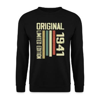 Retro 1941 cadeau 83e anniversaire Vintage 1941 - Sweat-shirt Unisexe - noir - Devant - Alina (178cm) & Michal (187cm)
