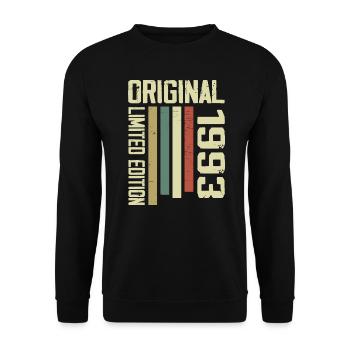 Retro 1993 31st Anniversary Gift Vintage 1993 - Unisex Sweatshirt - black - Front - Alina (178cm) & Michal (187cm)
