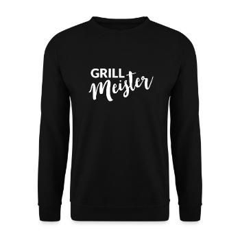 Grillmeister Einfach - Unisex Pullover - Schwarz - Vorne - Alina (178cm) & Michal (187cm)
