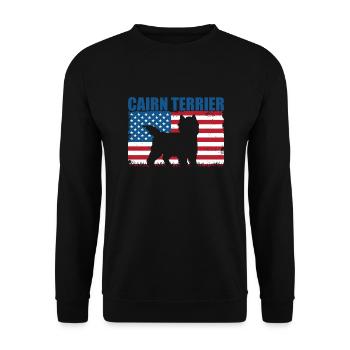 Cairn Terrier - Unisex Pullover - Schwarz - Vorne - Alina (178cm) & Michal (187cm)
