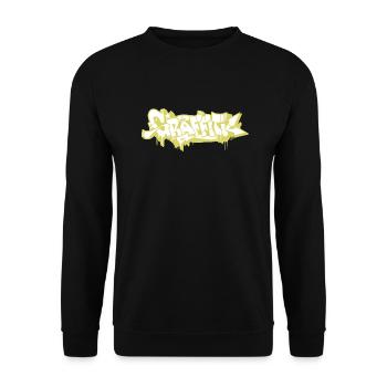 GRAFFITI - Unisex Sweatshirt - black - Front - Alina (178cm) & Michal (187cm)