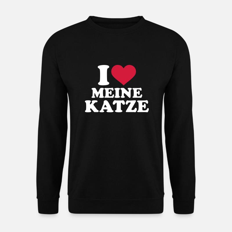 Katze - Unisex Pullover - Schwarz