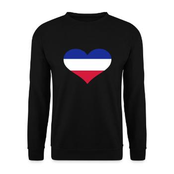 Netherlands - Unisex Sweatshirt - black - Front - Alina (178cm) & Michal (187cm)