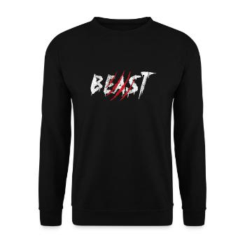 Partenaire de cadeau de bête regarde relation partenariat - Sweat-shirt Unisexe - noir - Devant - Alina (178cm) & Michal (187cm)