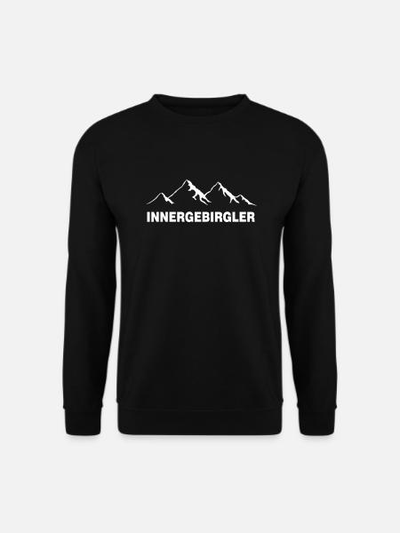 Innergebirg, Innergebirgler Geschenk f. Salzburger - Unisex Pullover - Schwarz