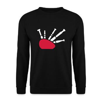 Dudelsack - Unisex Pullover - Schwarz - Vorne - Alina (178cm) & Michal (187cm)