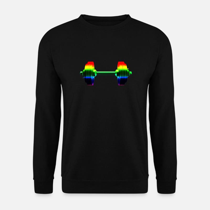 Rainbow dumbbell - Unisex Sweatshirt - black