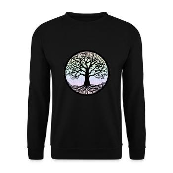Tree of Life - Tree Of Life - Unisex Sweatshirt - black - Front - Alina (178cm) & Michal (187cm)