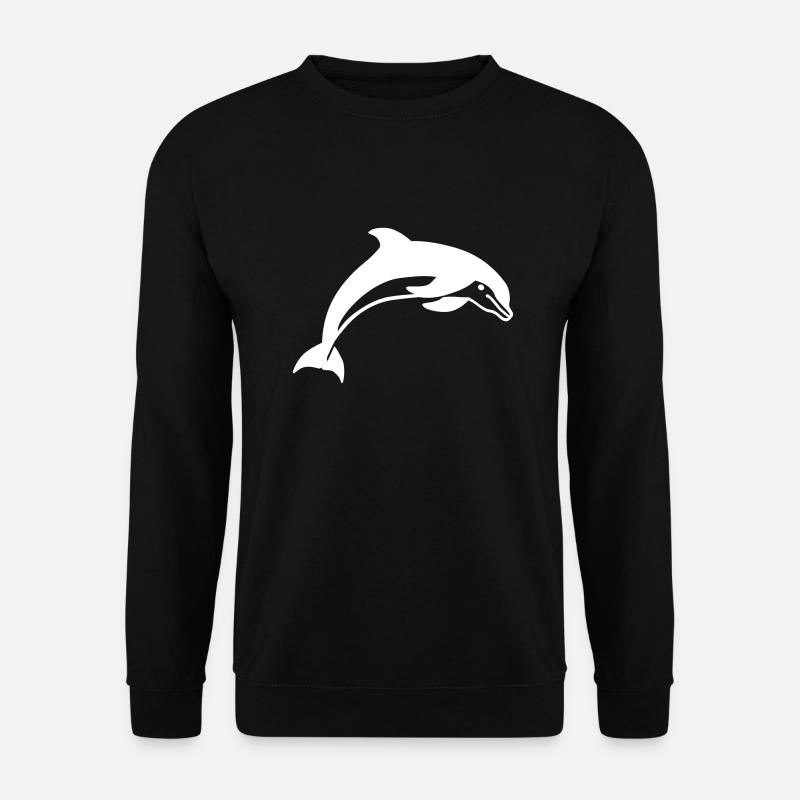 Delfin - Unisex Pullover - Schwarz