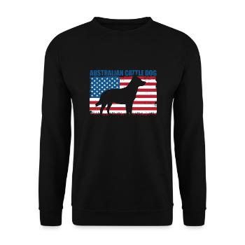Bouvier australien - Sweat-shirt Unisexe - noir - Devant - Alina (178cm) & Michal (187cm)