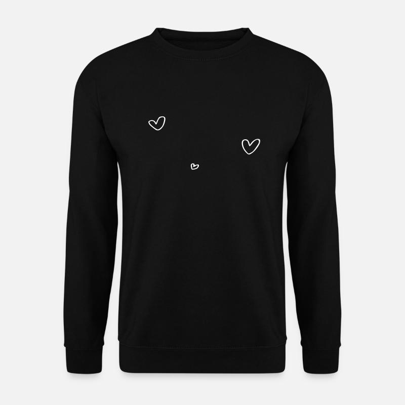 3 herzen - Unisex Pullover - Schwarz