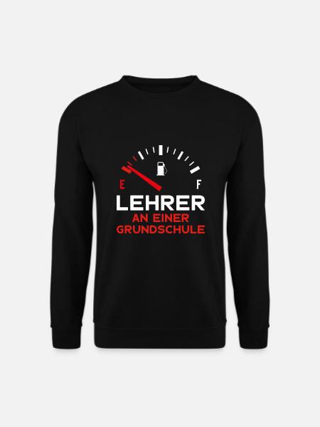 GRUNDSCHULLEHRER LUSTIG LEHRER GRUNDSCHULE - Unisex Pullover - Schwarz