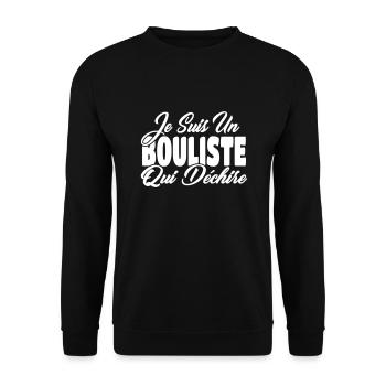 bouliste qui dechire - Sweat-shirt Unisexe - noir - Devant - Alina (178cm) & Michal (187cm)