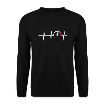 Heart Beat Speed Bike - Sweat-shirt Unisexe - noir - Devant - Alina (178cm) & Michal (187cm)