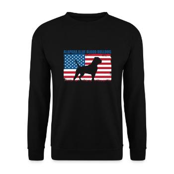 Alapaha Blue Blood Bulldog - Sweat-shirt Unisexe - noir - Devant - Alina (178cm) & Michal (187cm)