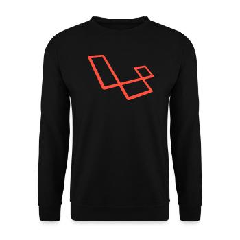 laravel - Unisex Sweatshirt - black - Front - Alina (178cm) & Michal (187cm)