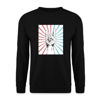 Rock & Roll - Sweat-shirt Unisexe - noir - Devant - Alina (178cm) & Michal (187cm)