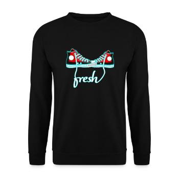 Sneakers - Unisex Sweatshirt - black - Front - Alina (178cm) & Michal (187cm)