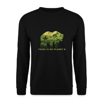 Sustainability - Unisex Sweatshirt - black - Front - Alina (178cm) & Michal (187cm)