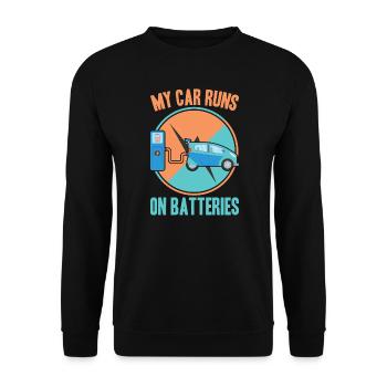 Sustainability - Unisex Sweatshirt - black - Front - Alina (178cm) & Michal (187cm)