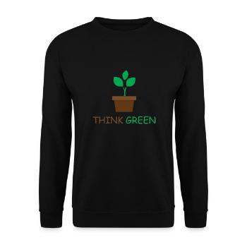 Sustainability - Unisex Sweatshirt - black - Front - Alina (178cm) & Michal (187cm)