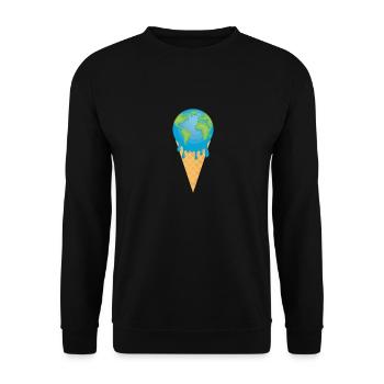 Sustainability - Unisex Sweatshirt - black - Front - Alina (178cm) & Michal (187cm)