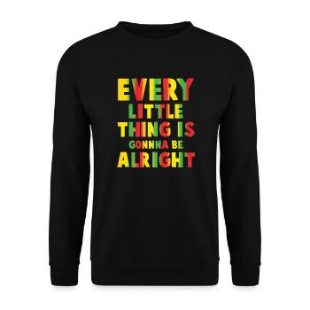 Reggae - Unisex Sweatshirt - black - Front - Alina (178cm) & Michal (187cm)