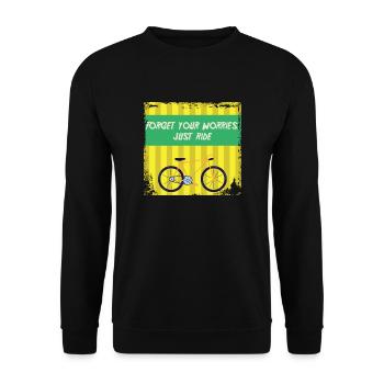 Bicycle - Unisex Sweatshirt - black - Front - Alina (178cm) & Michal (187cm)