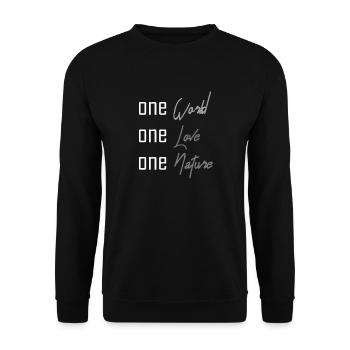 Sustainability - Unisex Sweatshirt - black - Front - Alina (178cm) & Michal (187cm)