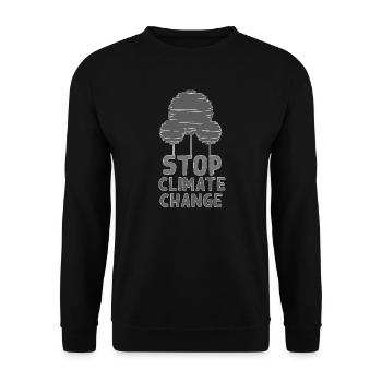 Sustainability - Unisex Sweatshirt - black - Front - Alina (178cm) & Michal (187cm)