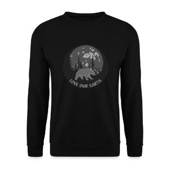 Sustainability - Unisex Sweatshirt - black - Front - Alina (178cm) & Michal (187cm)