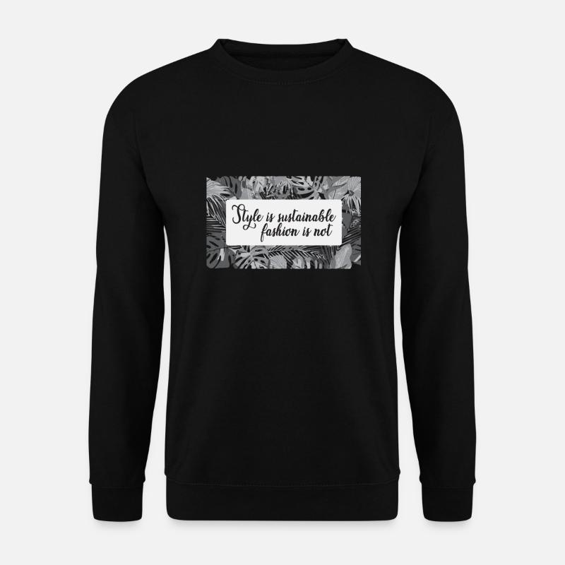 Nachhaltigkeit - Unisex Pullover - Schwarz