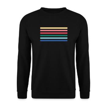 Rainbow - Unisex Sweatshirt - black - Front - Alina (178cm) & Michal (187cm)