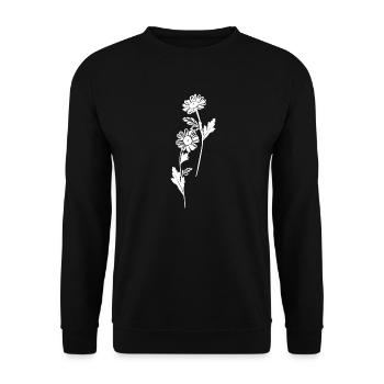 Wildflowers - Unisex Sweatshirt - black - Front - Alina (178cm) & Michal (187cm)