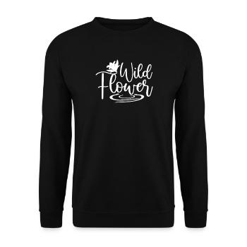 Wildflowers - Unisex Sweatshirt - black - Front - Alina (178cm) & Michal (187cm)