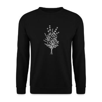 Wildflowers - Unisex Sweatshirt - black - Front - Alina (178cm) & Michal (187cm)