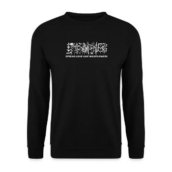 Wildflowers - Unisex Sweatshirt - black - Front - Alina (178cm) & Michal (187cm)