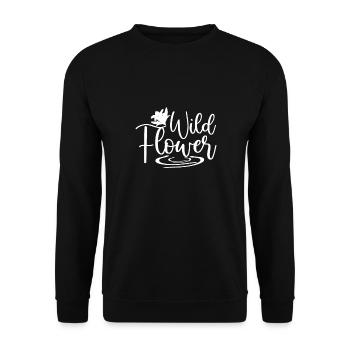 Wildflowers - Unisex Sweatshirt - black - Front - Alina (178cm) & Michal (187cm)